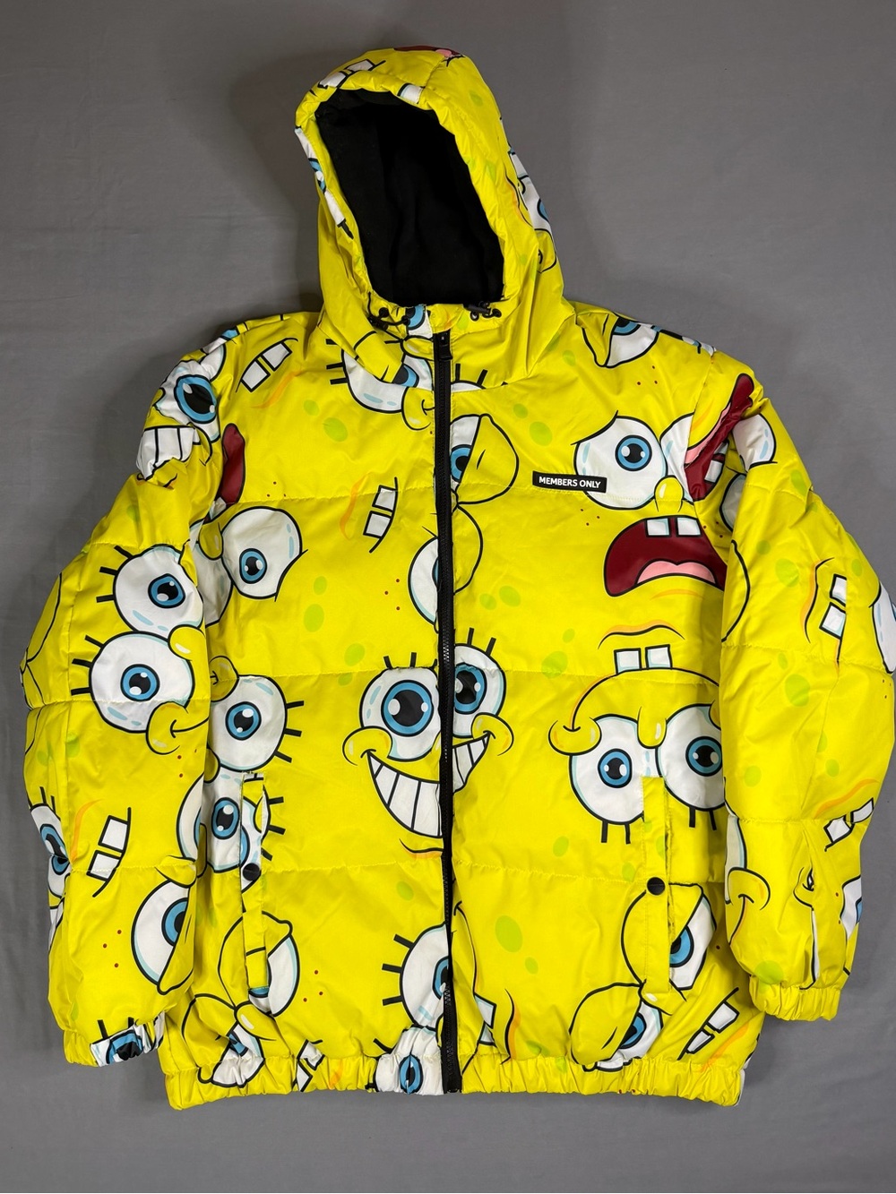 Members Only x Nickelodeon SpongeBob Puffer Jacket L